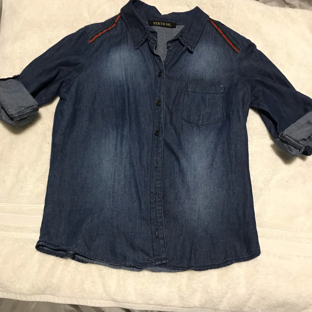 Denim blouse